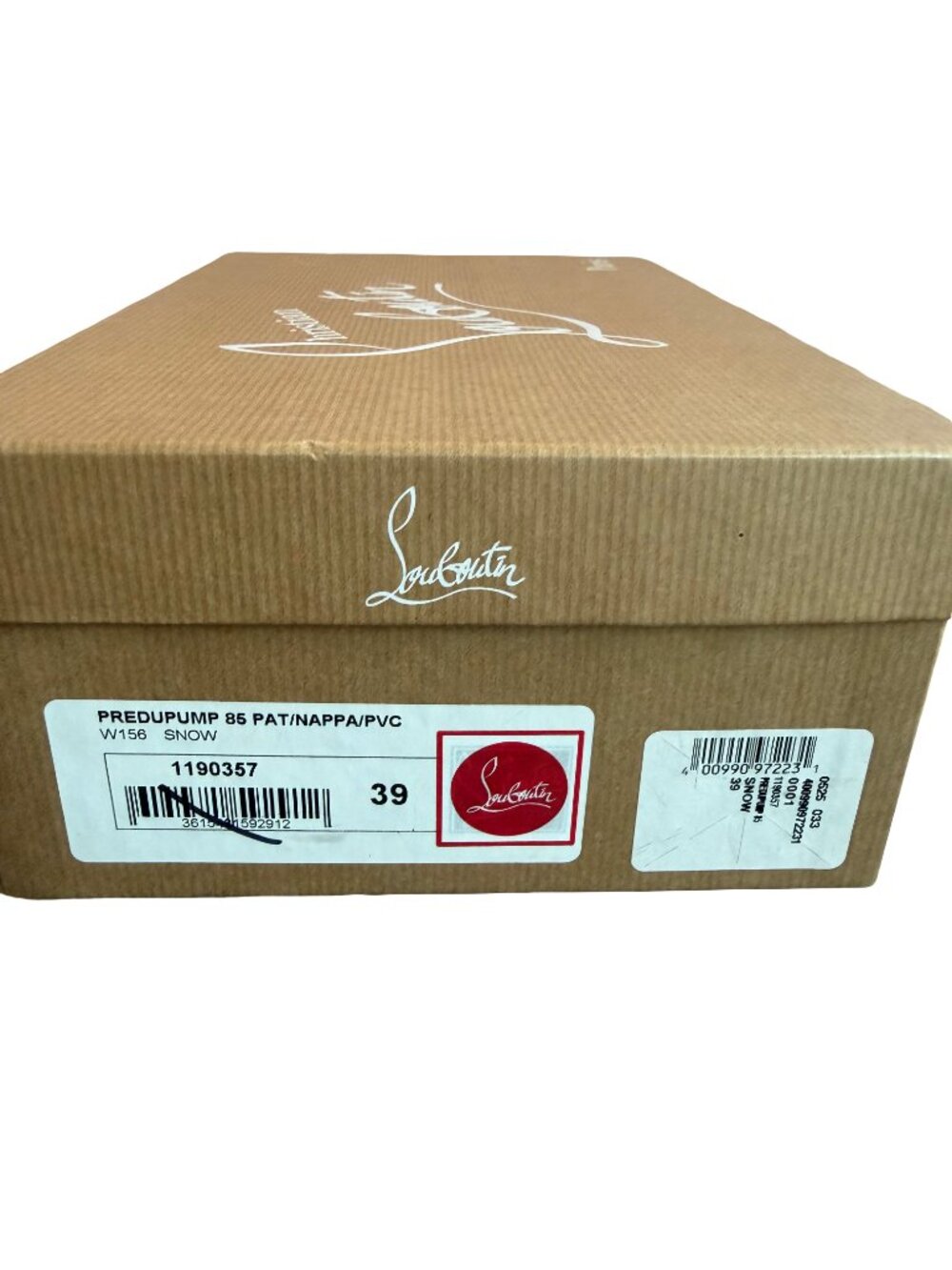 Christian Louboutin Charleen Patent Leather Mary Jane Pumps Nude 100mm Size 39 - Picture 16 of 16